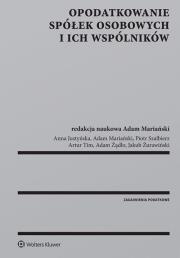 Okładka książki Opodatkowanie spółek osobowych i ich wspólników