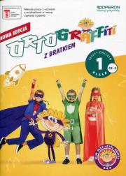 Okładka książki Ortograffiti z Bratkiem 1 zeszyt ćw. 2 OPERON