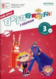 Okładka książki Ortograffiti z Bratkiem 3 zeszyt ćw. 1 OPERON