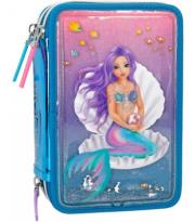 PIÓRNIK POTRÓJNY BROKATOWY TOPMODEL MERMAID 10013. Wydawca: PLUS-Z. Dadada.pl Opakowanie PIÓRNIK POTRÓJNY BROKATOWY TOPMODEL MERMAID 10013