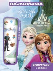 Pocztówki z Arendelle. Kraina Lodu. Bajkomania. Autor: Opracowanie zbiorowe. Dadada.pl Okładka książki Pocztówki z Arendelle. Kraina Lodu. Bajkomania