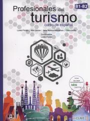 Profesionales del turismo B1-B2 Curso de espanol. Autor: Loreto Florian, Gomez Alba, Moreno-Manzanaro Irene. Dadada.pl Okładka książki Profesionales del turismo B1-B2 Curso de espanol