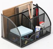 Opakowanie Przybornik biurkowy z miejscem na listy czarny metal