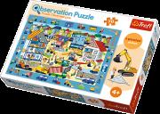Opakowanie Puzzle 70 ''Obserwacyjne'' Odwiedzamy plac bud.TREFL
