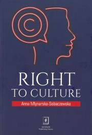 Okładka książki RIGHT TO CULTURE