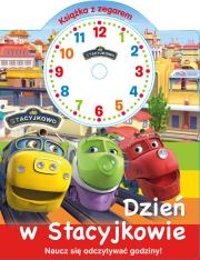 Stacyjkowo Książka z zegarem Dzień w Stacyjkowie. Autor: Opracowanie zbiorowe. Dadada.pl Okładka książki Stacyjkowo Książka z zegarem Dzień w Stacyjkowie