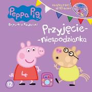 Okładka książki Świnka Peppa Bajeczki z książeczki. Nr 12 Przyjęcie-niespodzianka