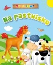 Tu i tam! Na pastwisku. Autor: Ala Hanna Murgrabia (ilustr.). Dadada.pl Okładka książki Tu i tam! Na pastwisku