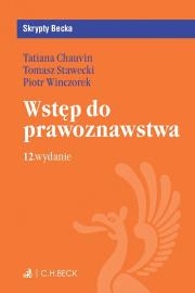 Wstęp do prawoznawstwa. Autor: Chauvin Tatiana, Stawecki Tomasz, Winczorek Piotr. Dadada.pl Okładka książki Wstęp do prawoznawstwa