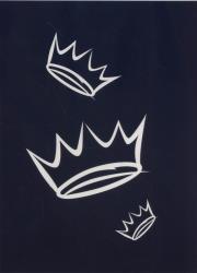 Opakowanie Zeszyt A5 w trzy linie kolorowe 16 kartek  Korony 5 sztuk