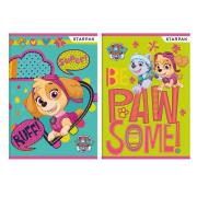 Opakowanie Zeszyt A5 w trzy linie kolorowe 16 kartek Psi Patrol 20 sztuk mix