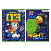 Opakowanie Zeszyt A5 w trzy linie kolorowe 16 kartek Psi Patrol 20 sztuk mix