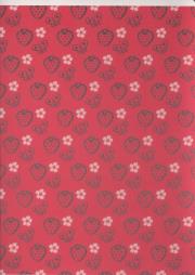 Opakowanie Zeszyt A5 w trzy linie kolorowe 16 kartek Truskawki 5 sztuk