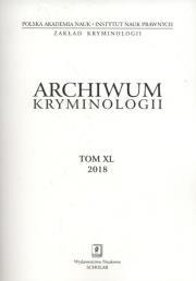 Opakowanie Archiwum kryminologii Tom XL 2018
