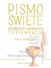 Biblia Tysiąclecia duża TW (komunia). Autor:   Praca zbiorowa. Dadada.pl Okładka książki Biblia Tysiąclecia duża TW (komunia)