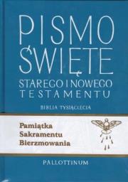 Biblia Tysiąclecia - ST i NT (bierzmowanie). Autor: praca zbiorowa. Dadada.pl Okładka książki Biblia Tysiąclecia - ST i NT (bierzmowanie)
