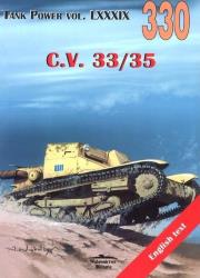 C.V. 33/35. Tank Power vol. LXXXIX 330. Autor: Janusz Ledwoch. Dadada.pl Okładka książki C.V. 33/35. Tank Power vol. LXXXIX 330