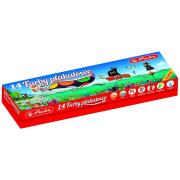 Okładka książki Farby plakatowe szkolne 14 kolorów 20ml premium złota/srebrna