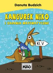 Kangurek NIKO i zadania matematyczne dla klasy V. Autor: Danuta Budzich. Dadada.pl Okładka książki Kangurek NIKO i zadania matematyczne dla klasy V