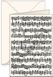 Opakowanie Karnet B6 + koperta Music