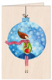 Opakowanie Karnet drewniany C6 + koperta Święta Kobieta