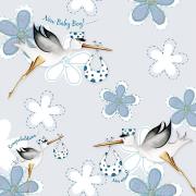 Opakowanie Karnet Swarovski kwadrat PF12 Narodziny bociany