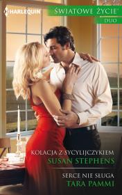 Kolacja z Sycylijczykiem. Autor: Stephens Susan. Dadada.pl Okładka książki Kolacja z Sycylijczykiem