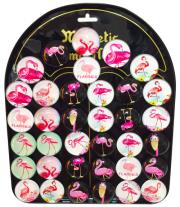 Opakowanie Magnes okrągły FLAMING 3,5 cm 36 sztuk