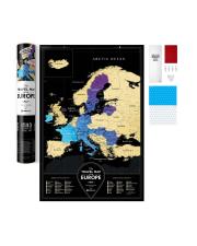 Opakowanie MAPA ZDRAPKA TRAVEL MAP BLACK EUROPE