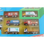 Opakowanie Metalowe ciężarówki 8 sztuk