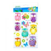 Opakowanie Naklejki 3D sowy 2