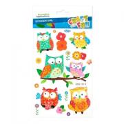 Opakowanie Naklejki 3D sowy