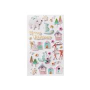 Opakowanie Naklejki Świąteczne Merry Christmas