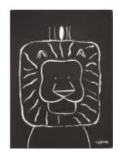 Opakowanie Notes A4/46K czarny z Lwem