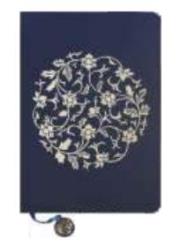 Opakowanie Notes A5/144K Granatowy Białe Kwiaty w Kuli