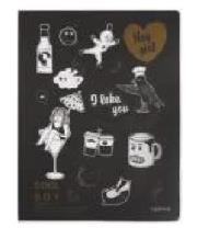 Opakowanie Notes H5/80K Czarny Hey Boy