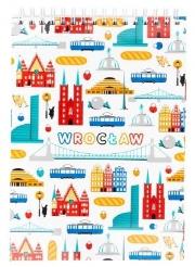 Opakowanie Notes na spirali - A5 Wrocław symbole FOLKSTAR