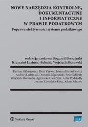 Okładka książki Nowe narzędzia kontrolne dokumentacyjne i informatyczne w prawie podatkowym