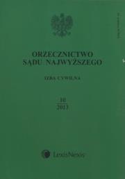 Opakowanie Orzecznictwo Sądu Najwyższego Izba Cywilna 10/2013