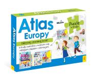 Okładka książki Pakiet: Atlas Europy/Plakat z mapą/ Puzzle