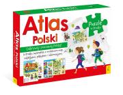 Okładka książki Pakiet: Atlas Polski/Plakat z mapą/Puzzle