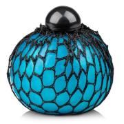 Opakowanie Perłowy gniotek w siatce 7cm niebieski