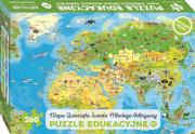 PUZZLE 260 ZWIERZĘTA ŚWIATA MAPA MŁODEGO ODKRYWCY DLA DZIECI. Wydawca: Lider Serwis Zbigniew Raszka. Dadada.pl Opakowanie PUZZLE 260 ZWIERZĘTA ŚWIATA MAPA MŁODEGO ODKRYWCY DLA DZIECI