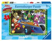 Opakowanie Puzzle podłogowe 24 Mickey i raźni rajdowcy