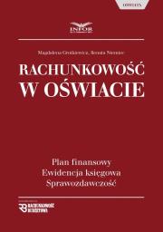 Rachunkowość w oświacie. Autor: Grotkiewicz Magdalena, Niemiec Renata. Dadada.pl Okładka książki Rachunkowość w oświacie