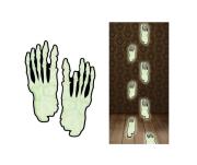 Opakowanie Ślady Stóp Szkieleta Fluoryzacyjne