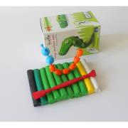 Opakowanie Sprytna plastelina 180g 10 kolorów Krokodyl