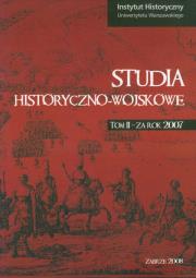 Okładka książki Studia historyczno wojskowe t.2