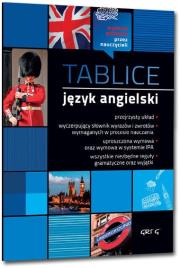 Tablice język angielski GREG. Autor: Jacek Paciorek, Małgorzata Dagmara Wyrwińska. Dadada.pl Okładka książki Tablice język angielski GREG
