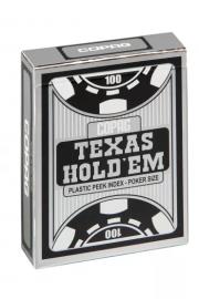 Opakowanie Texas Holdem Silver peek index czarne